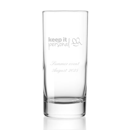 Logo Engraved High Ball Glass Branded Promotional Gift Logo Engraved High Ball Glass Branded Promotional Gift