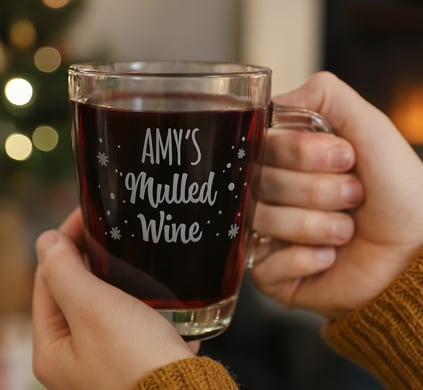 Personalised Christmas Glassware Personalised Christmas Glassware
