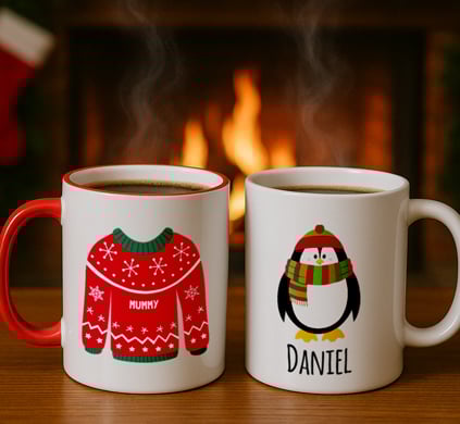 Personalised Christmas Mugs Personalised Christmas Mugs