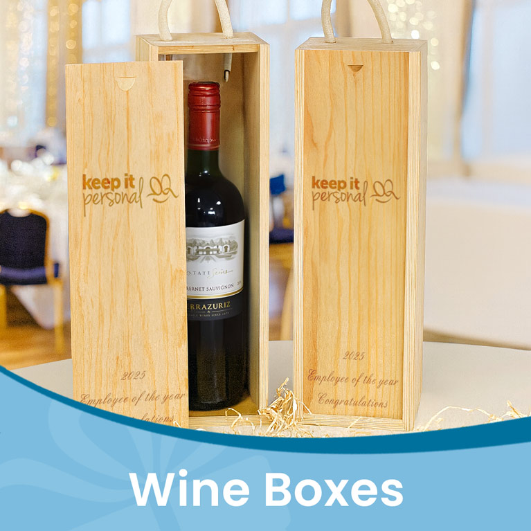 Logo Engraved Wine Boxes Logo Engraved Wine Boxes