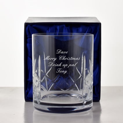 Golden wedding anniversary gift glass