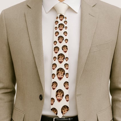 Personalised Tie Face Photo Upload Personalised Tie Face Photo Upload