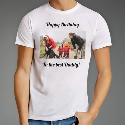Personalised T-Shirt Any Photo And Message Personalised T-Shirt Any Photo And Message