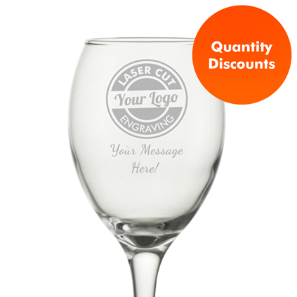 Logo Engraved Personalised Premium Red Wine Glass