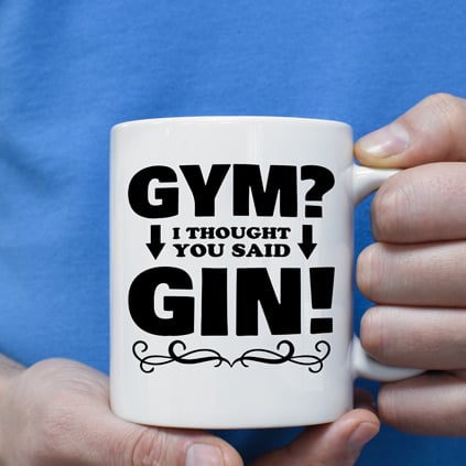 Personalised Mug - Gym I Thought You Said Gin