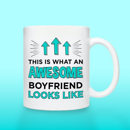 Personalised Mug - This Is What An Awesome Boyfriend Looks Like