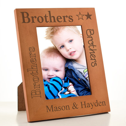 7x5 size frame 6x4, Photo  7x5 And Brother From  10x8 Personalised Frame