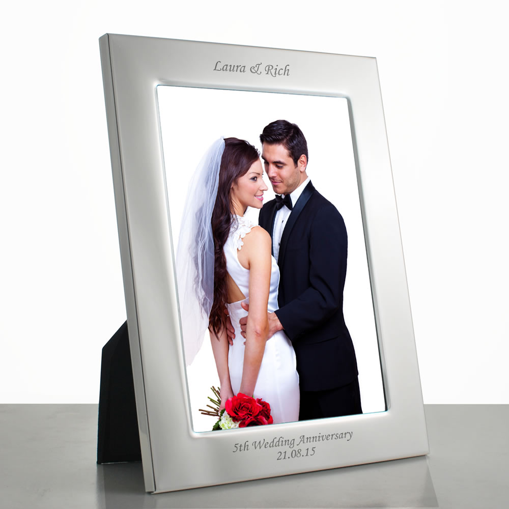 Silver Personalised 7x 5 Photo Frame