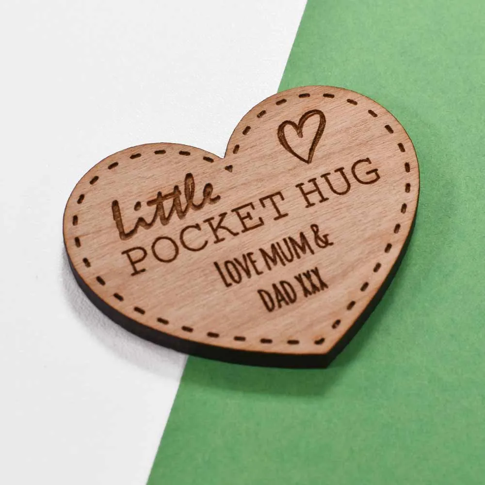 A Little Pocket Hug Engraved Token First Day Of School Gift